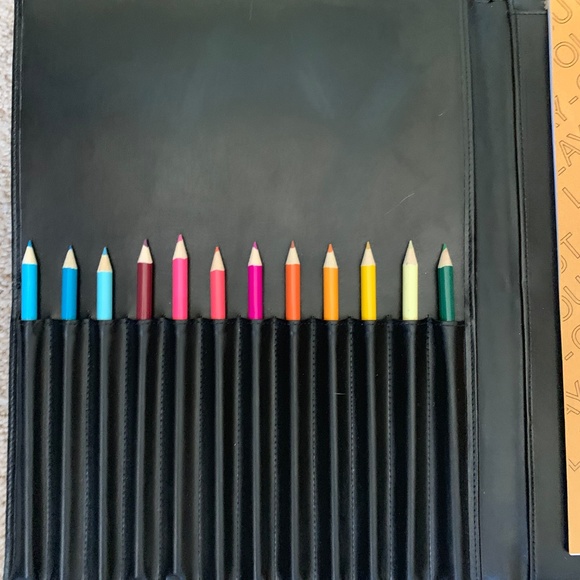 Art Supply Leather Portfolio Sketch Book - Picture 2 of 5